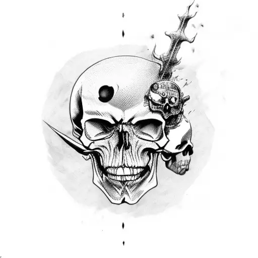 Punishee Skull With Memento Mori