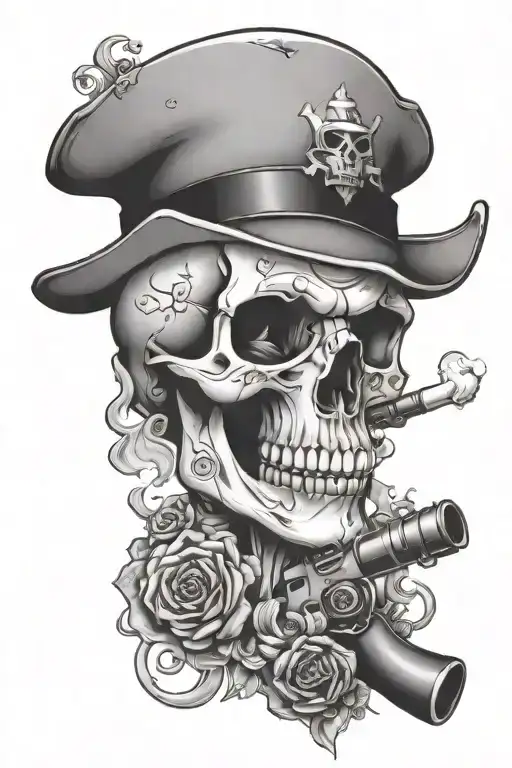 Smoking Gun Skull