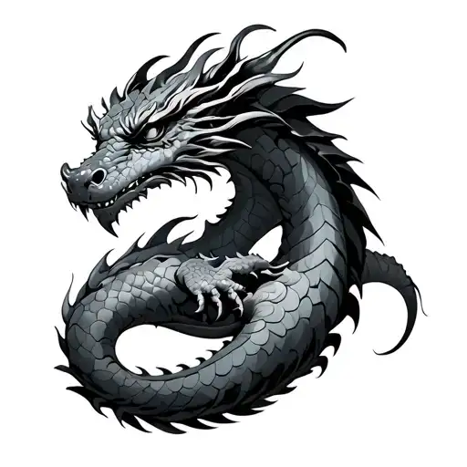 Dragon Wrapped Around Arm