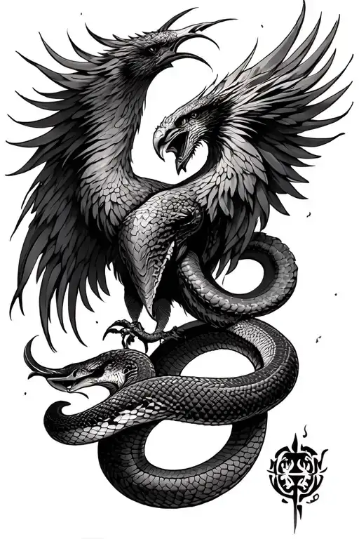 Phoenix Killing Snake