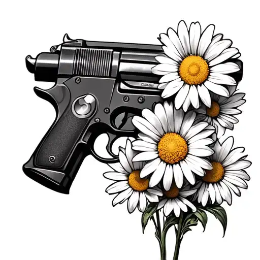 Gun With Daisy Detail