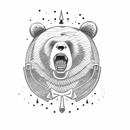 Bear Snorting Line Of Coke