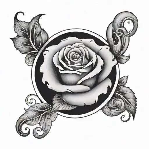 Infinite Sign With Rose Inside