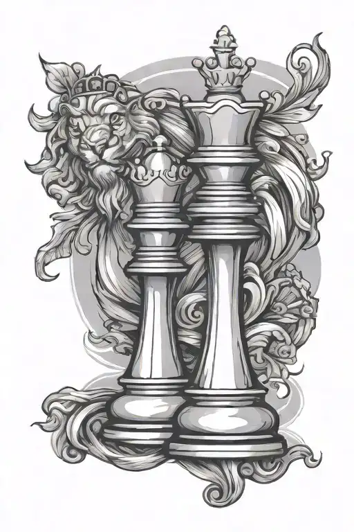 King And Pawn Chess Piece