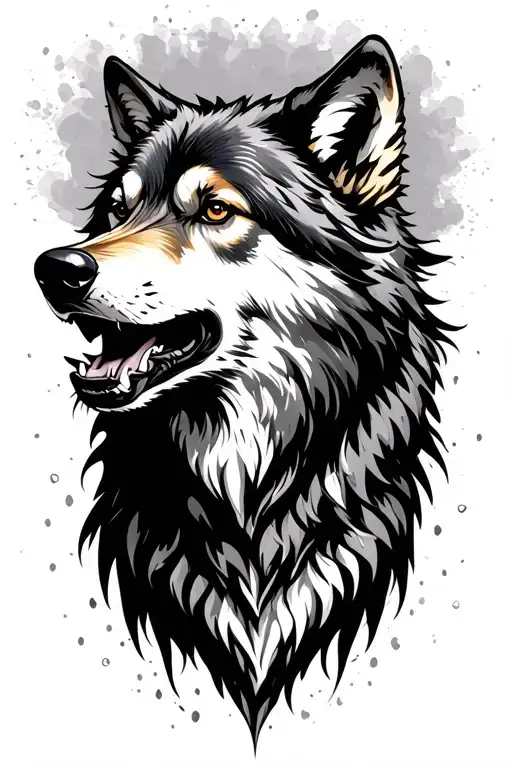 Wolf Howling Wolf Surrounded