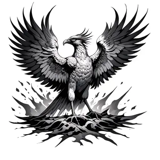 Phoenix Rising From Ashes