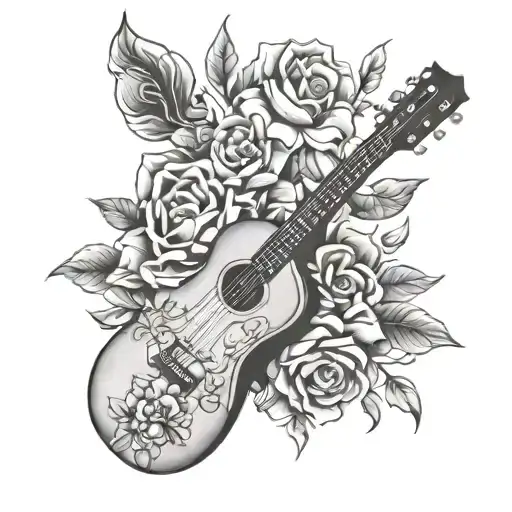 Flower And Guitar