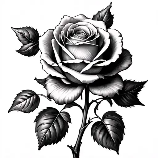 Ivy Wrapping A Rose With Stem