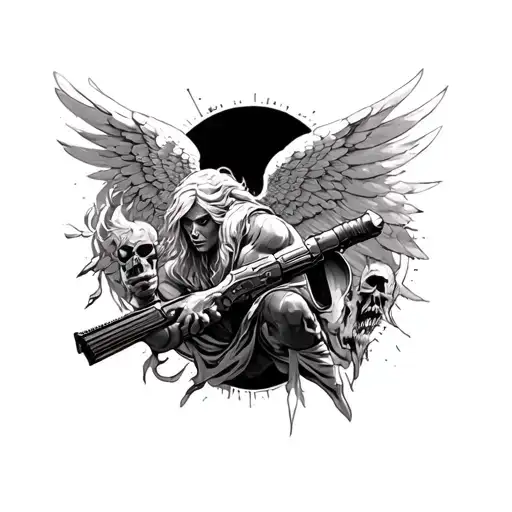 Show Strength And Invisible Power To Enemies From Angel