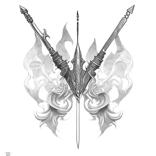 Earthy Vintage Ethereal Single Dagger