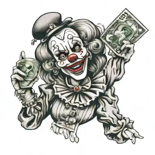 Girls Chikano Clown Money