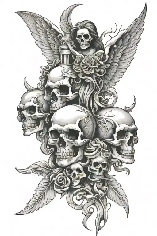 Skull And Angel