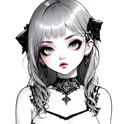 Cute Anime Goth Girl
