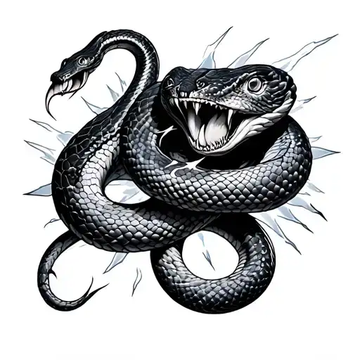 Madusa Snake Lightning Striking