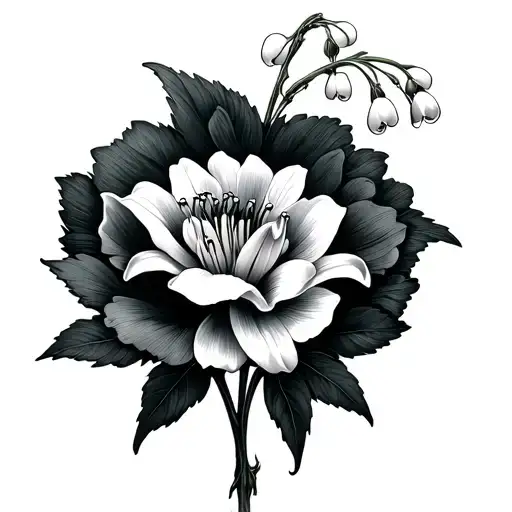 Lily Of The Valley And Marigold