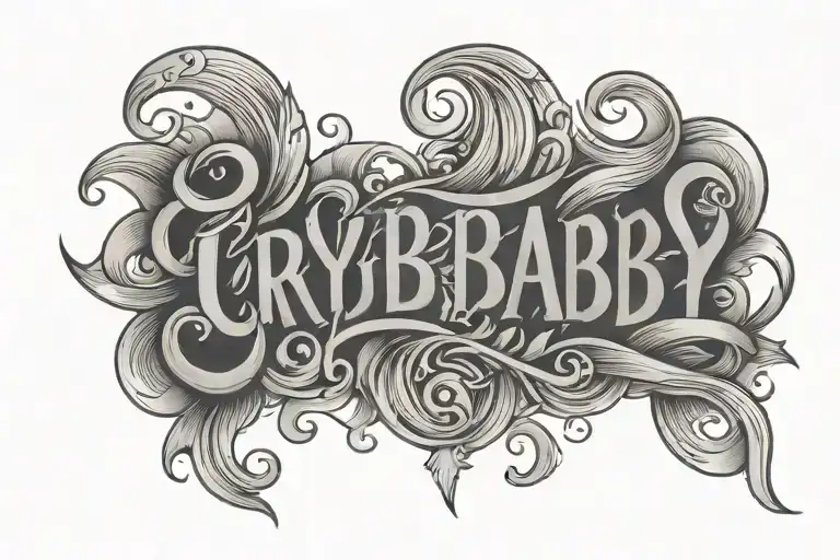 Crybaby Band Lettering