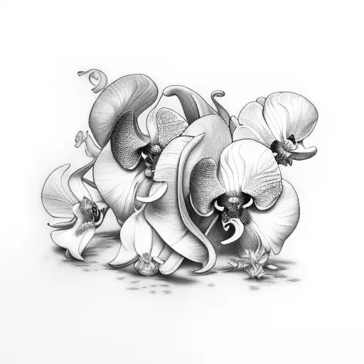 Monley And Black Orchid