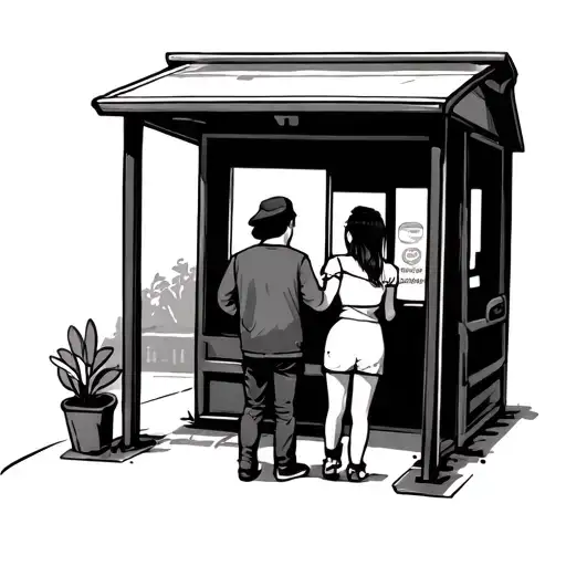 Bus Stop Friends Neighbor