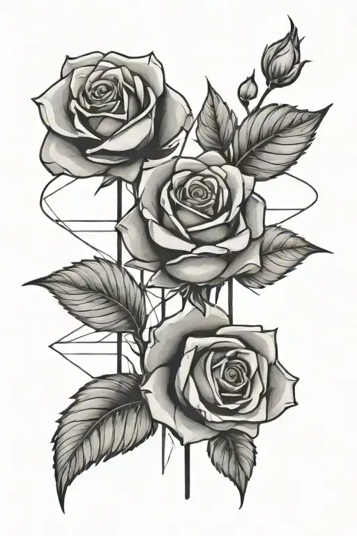Geometric Rose Rip Lost Family
