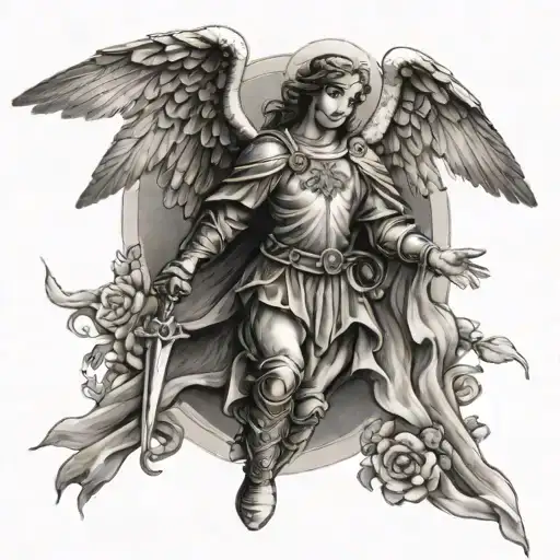 Catholic Tattoo Michael The Archangel
