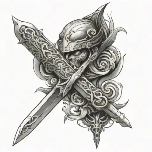 Saske Eyes On A Sword Tattoo