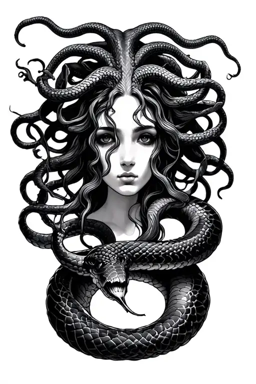 Medusa And Snakes