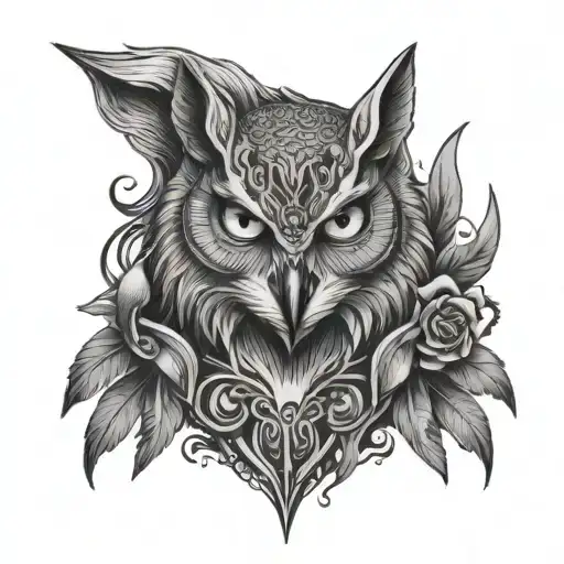 Owl Wolf And Aquarius