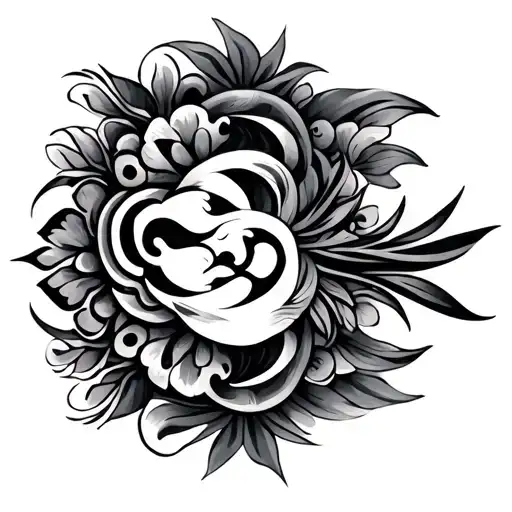 Asian And Hawaiian Tribal Inspired