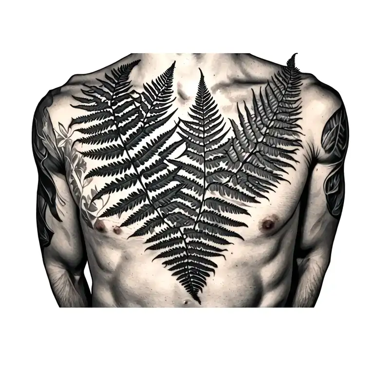 Ferns Under Pectoral Muscle