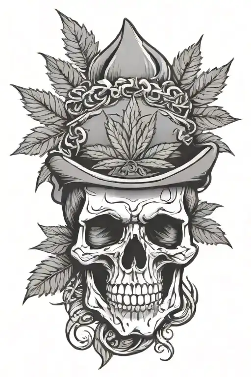 Skull And Weed