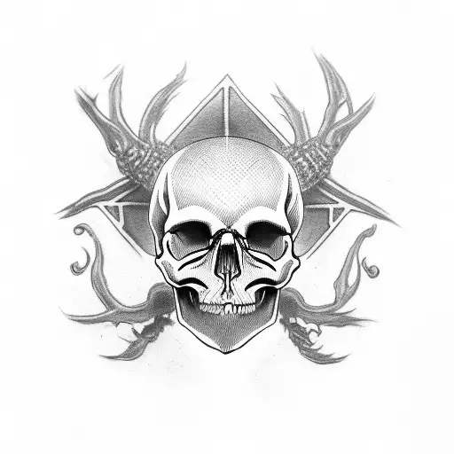 Skull With Head Piece