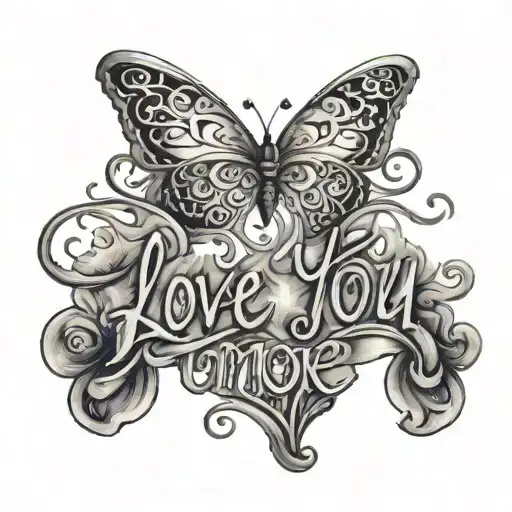 Text That Says I Love You More Mixed With Plain Text And Cursive