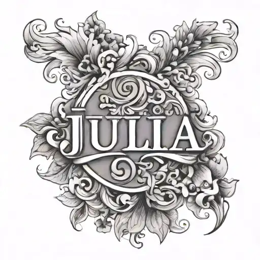 The Name Julia With The Date 11-05-23 Incorporated