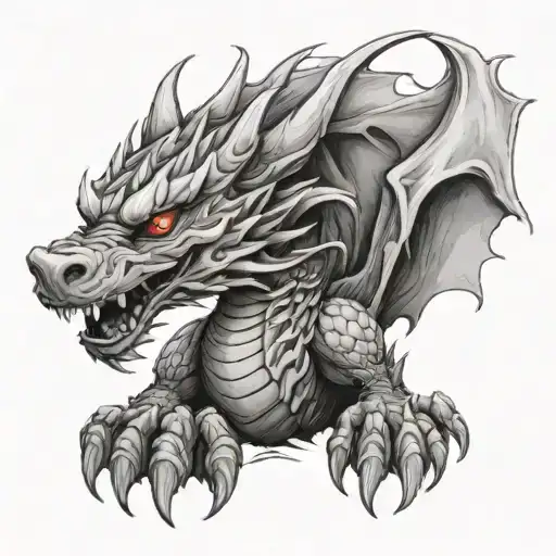 Dog Paw Dragon Wrapped