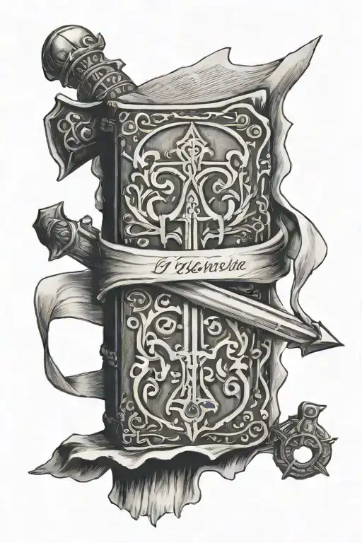 Bible With Writing In It With The Armor