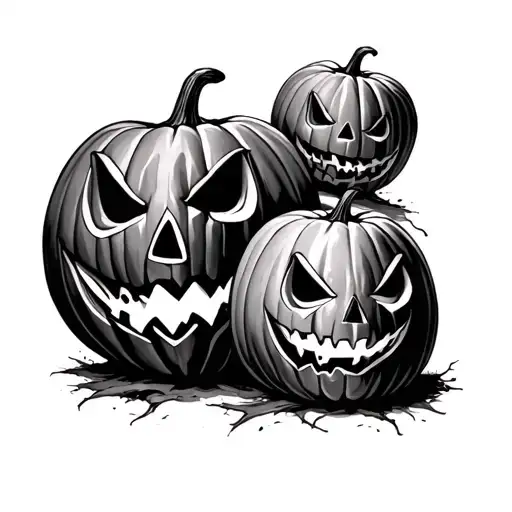 3 Evil Jack O Lantern