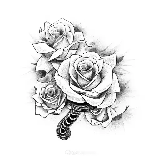 Snake Coming Down With Flowers