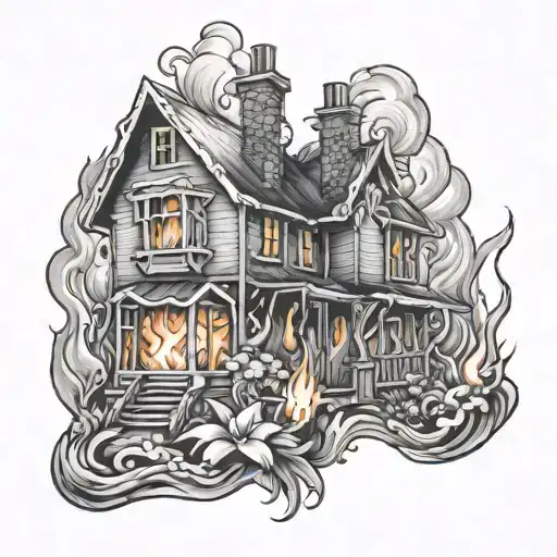 804 Geikie Street On Fire