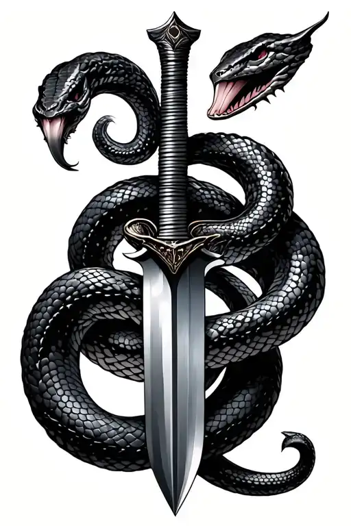Dagger With Snake