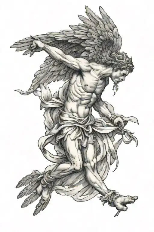 Icarus From Bible Falling From Sky