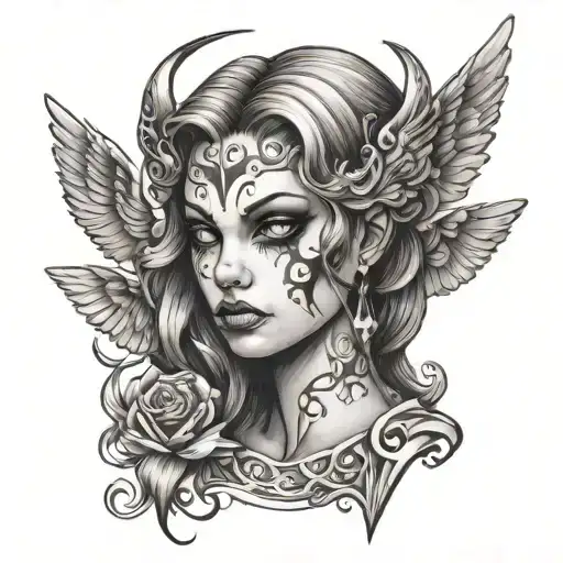 Face Of Angel Girl T Demon