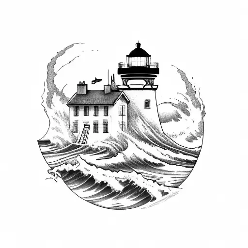 Armband Wave Lighthouse Beach