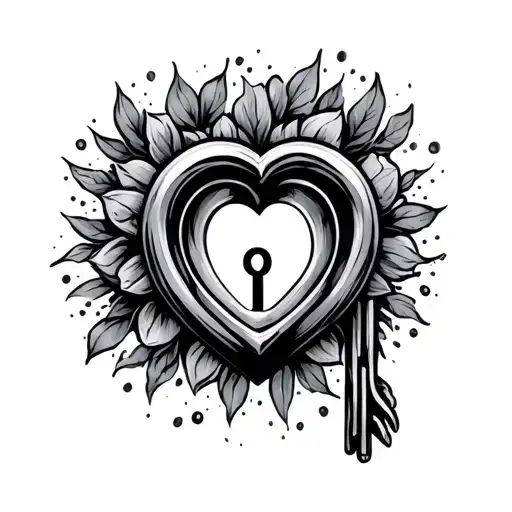 Ring And Heart Shaped Lock