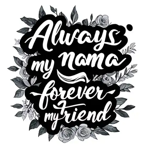 Always My Mama Forever My Friend Scripted