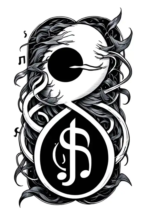 Sleep Token Intertwined With Musical Symbols