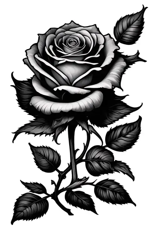 Rose With Name Under