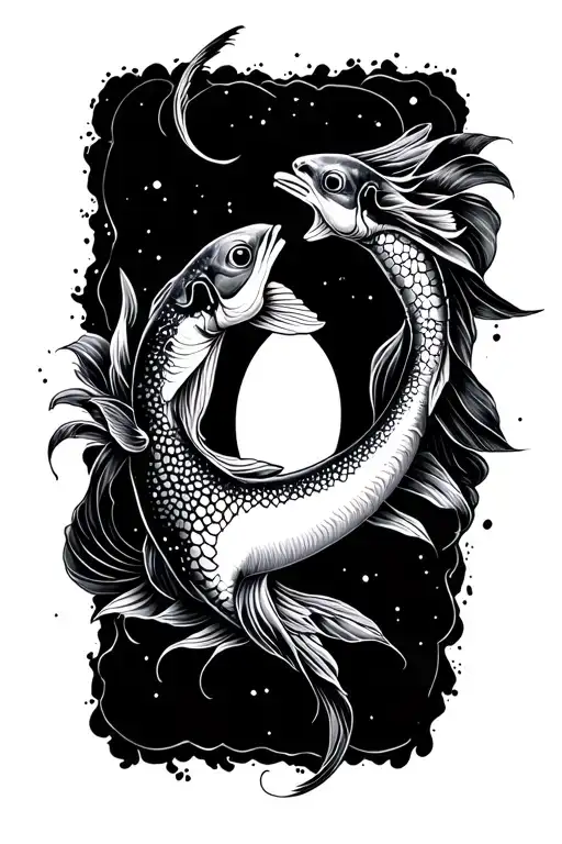 Spiritual And Pisces Meaningful Tattoo Design