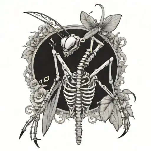 Skeleton Praying Mantis