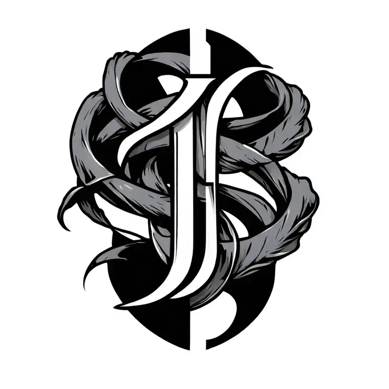 4 Intertwined Letter J's
