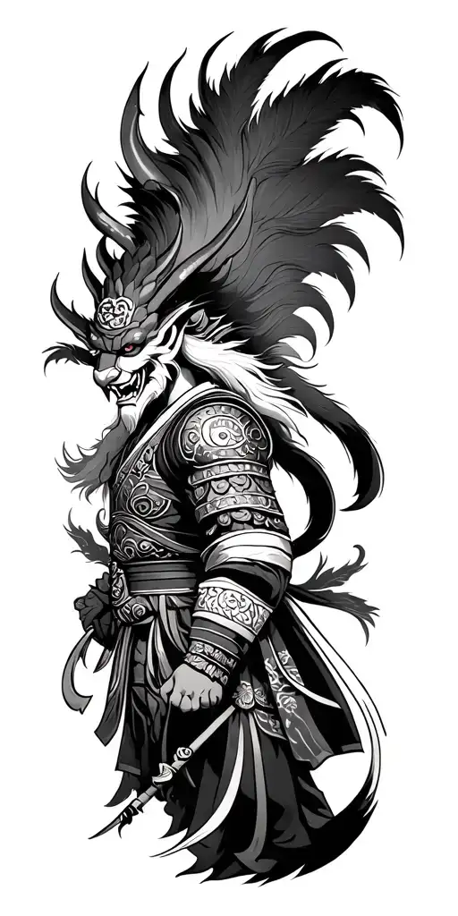 Japanese Temple Oni Warrior